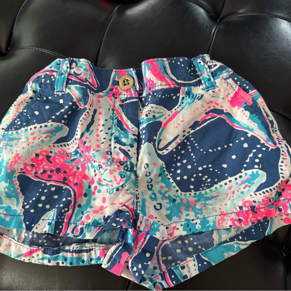 Lilly Pulitzer High Waist Blue and Pink Shorts